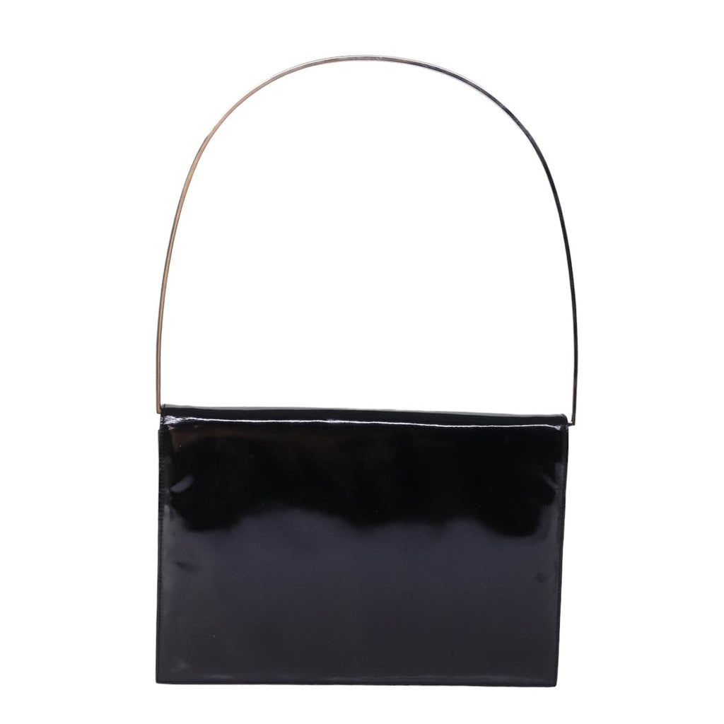 GUCCI Shoulder Bag Enamel Black bs15262