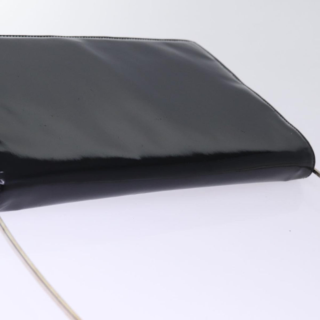 GUCCI Shoulder Bag Enamel Black bs15262