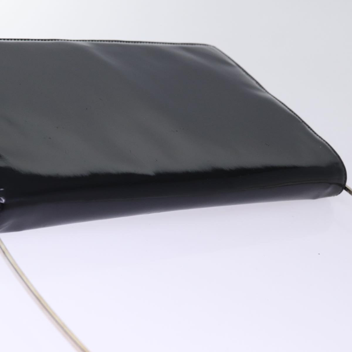 GUCCI Shoulder Bag Enamel Black bs15262
