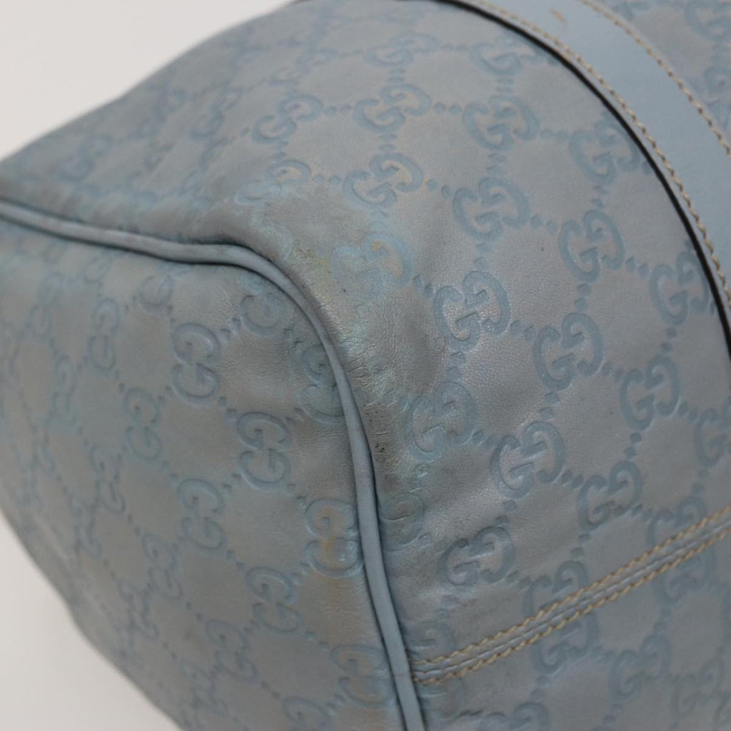 GUCCI GG Canvas Guccissima Boston Bag Blue 193603 bs15315