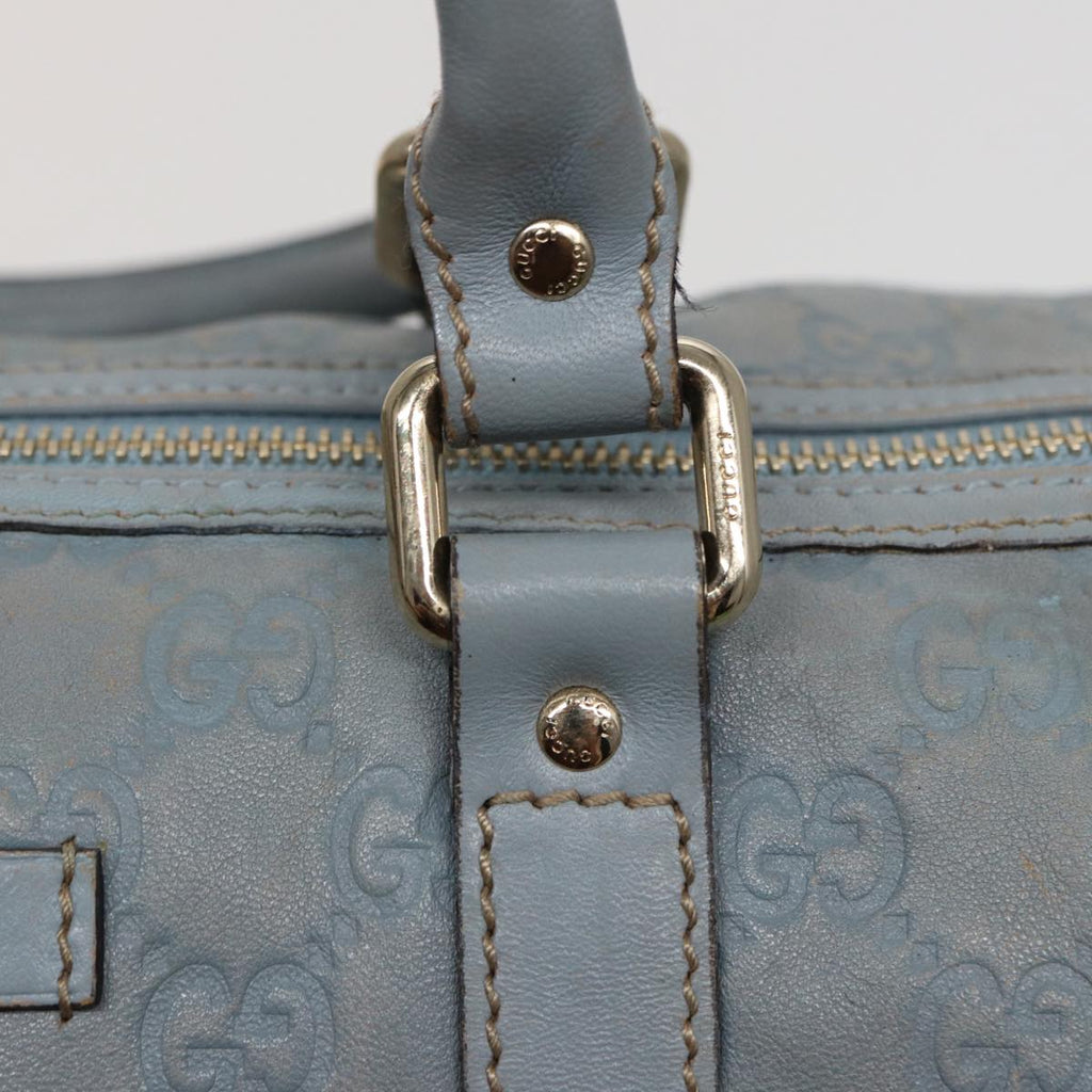 GUCCI GG Canvas Guccissima Boston Bag Blue 193603 bs15315