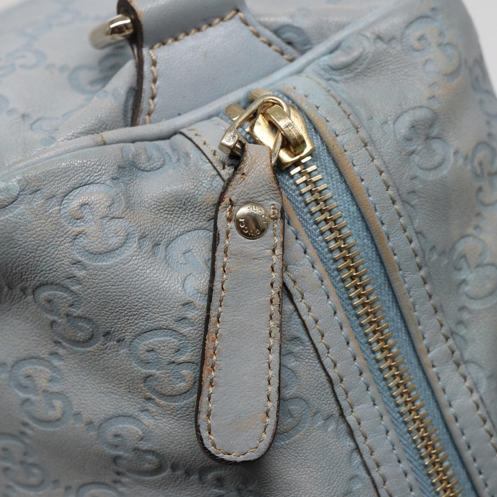 GUCCI GG Canvas Guccissima Boston Bag Blue 193603 bs15315