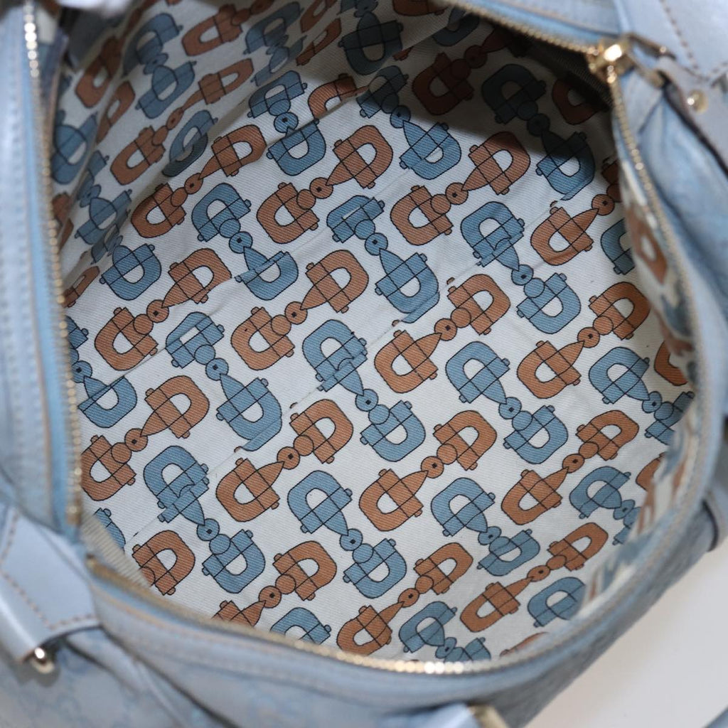 GUCCI GG Canvas Guccissima Boston Bag Blue 193603 bs15315