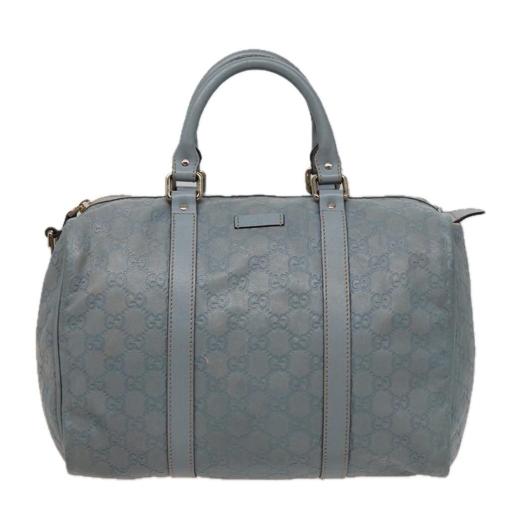 GUCCI GG Canvas Guccissima Boston Bag Blue 193603 bs15315