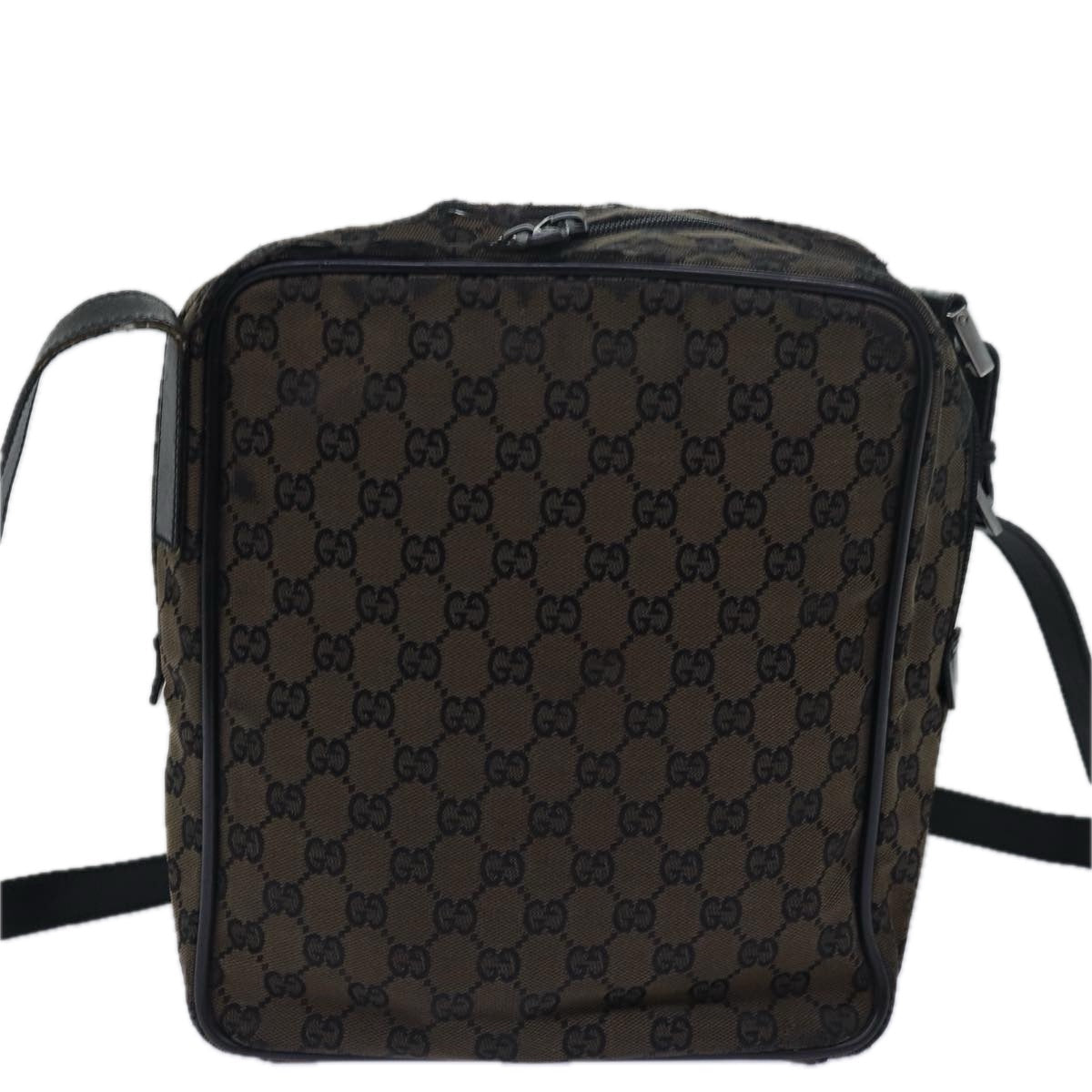 GUCCI GG Canvas Shoulder Bag Brown 018 1604 bs15334