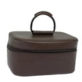 GUCCI Vanity Cosmetic Pouch Leather Brown 039 1705 0710 bs15335