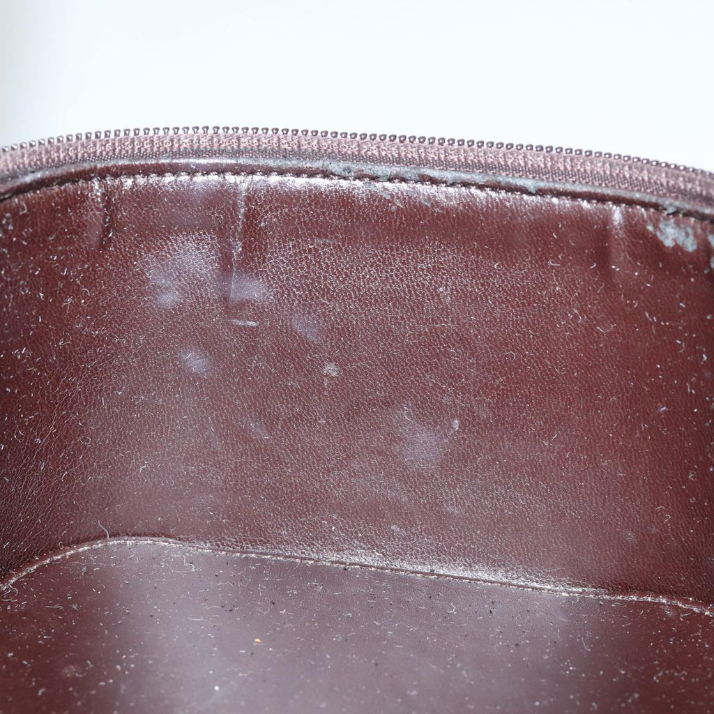 GUCCI Vanity Cosmetic Pouch Leather Brown 039 1705 0710 bs15335