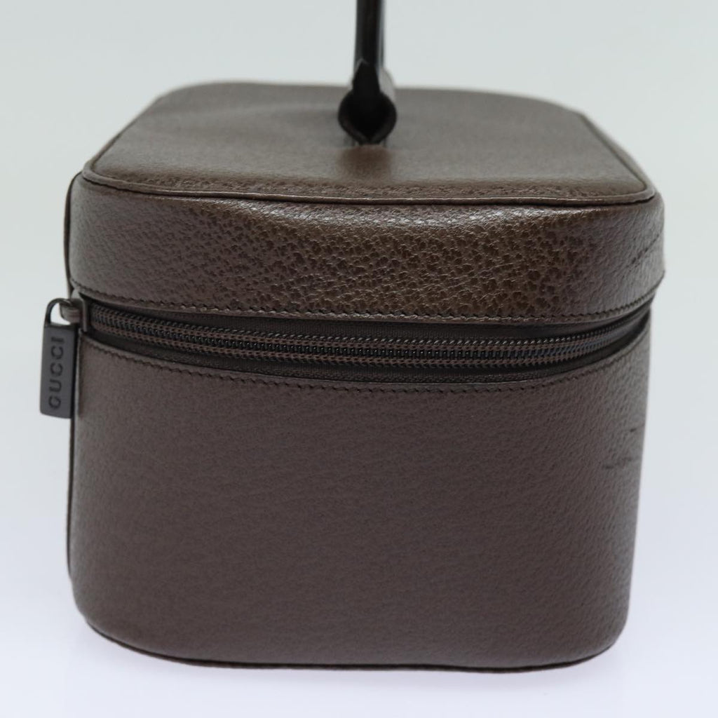 GUCCI Vanity Cosmetic Pouch Leather Brown 039 1705 0710 bs15335