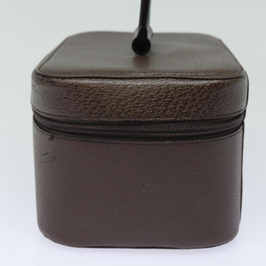 GUCCI Vanity Cosmetic Pouch Leather Brown 039 1705 0710 bs15335