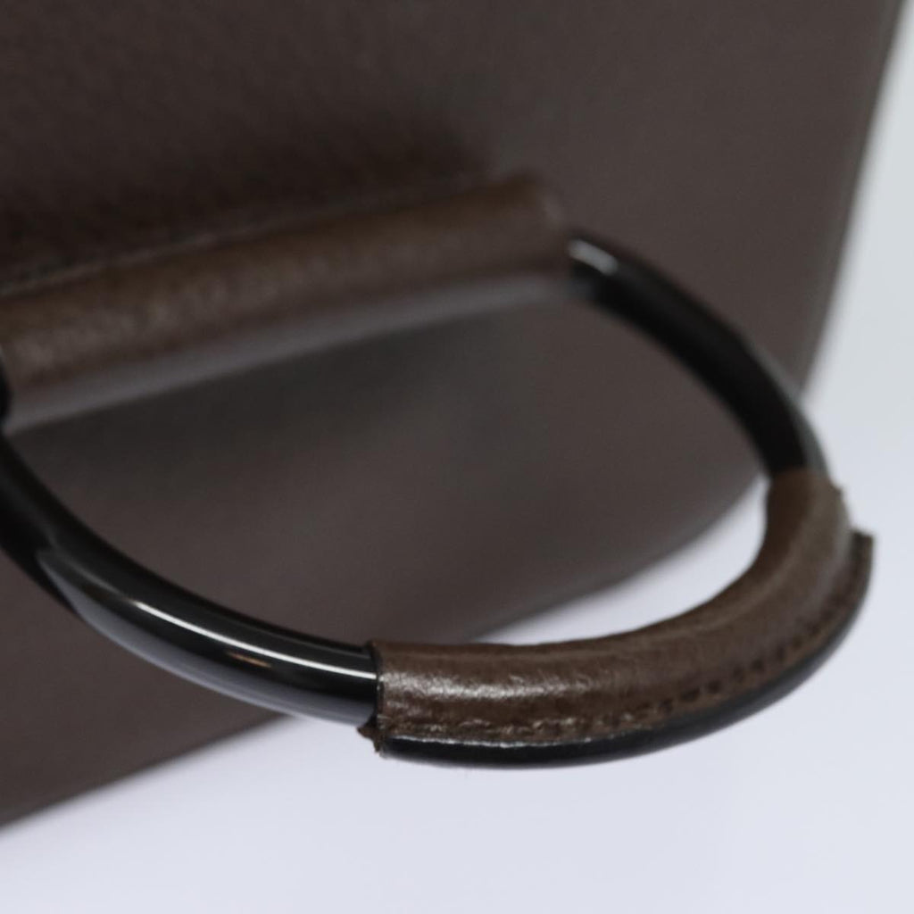 GUCCI Vanity Cosmetic Pouch Leather Brown 039 1705 0710 bs15335