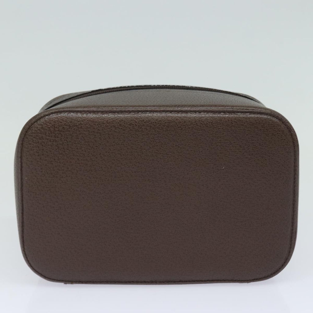 GUCCI Vanity Cosmetic Pouch Leather Brown 039 1705 0710 bs15335