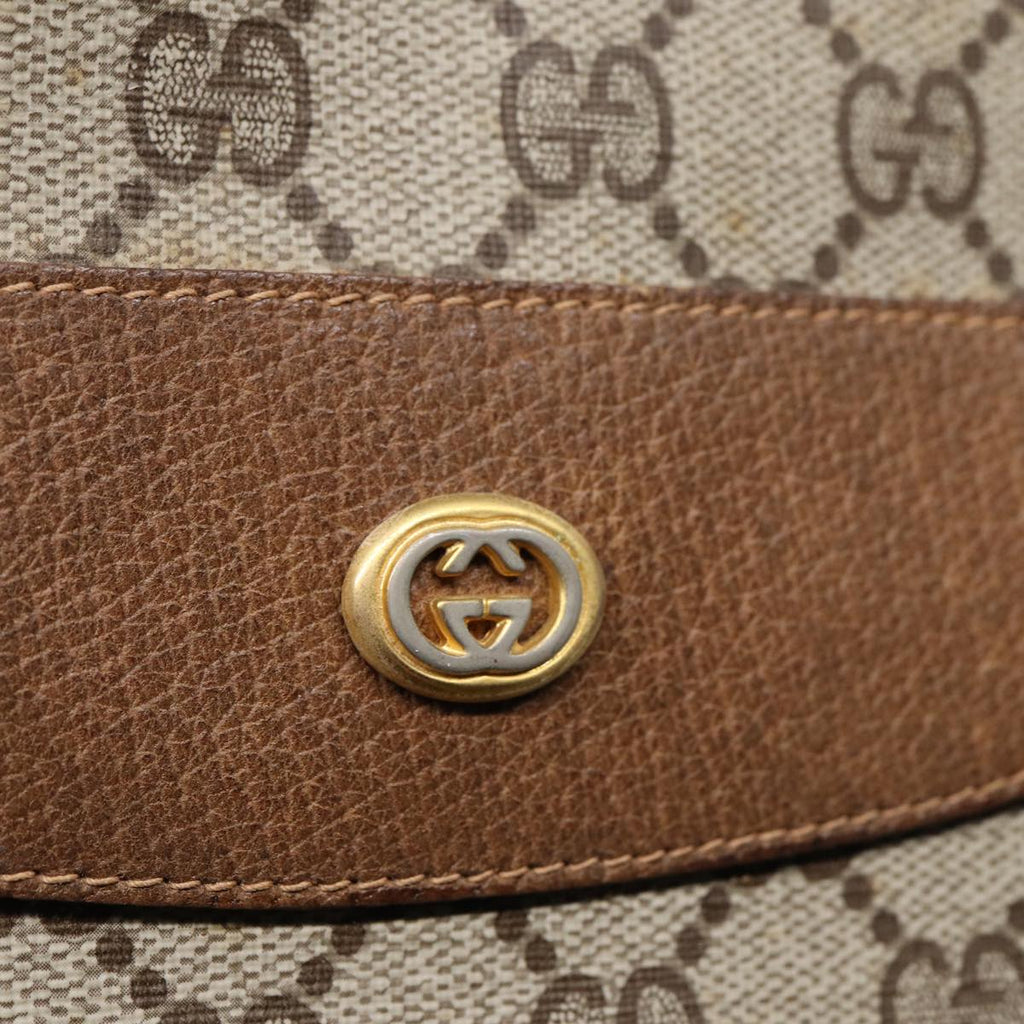 GUCCI GG Supreme Web Sherry Line Tote Bag PVC Beige Red 39 02 091 bs15336