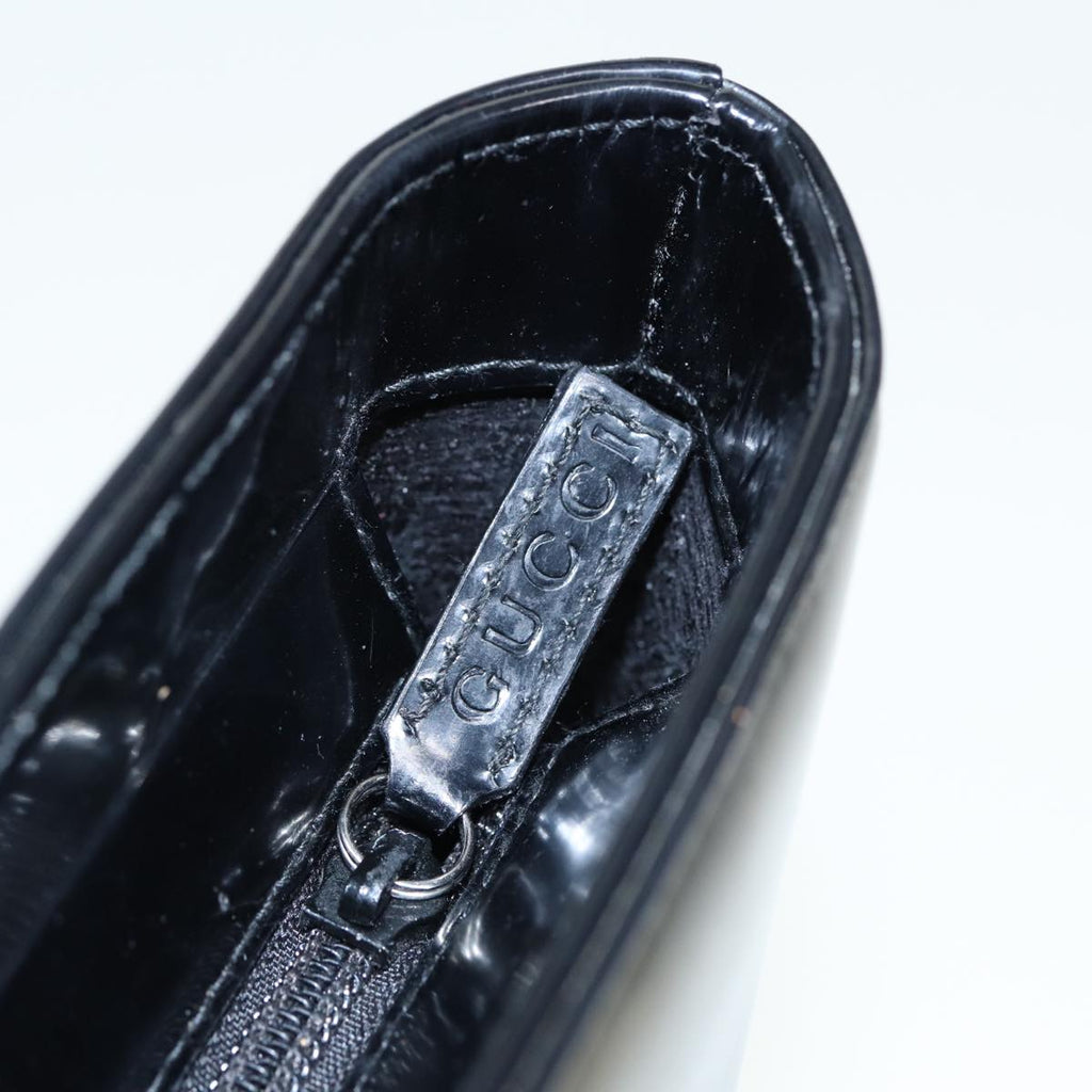GUCCI Hand Bag Patent leather Black 002 2113 0475 bs15337