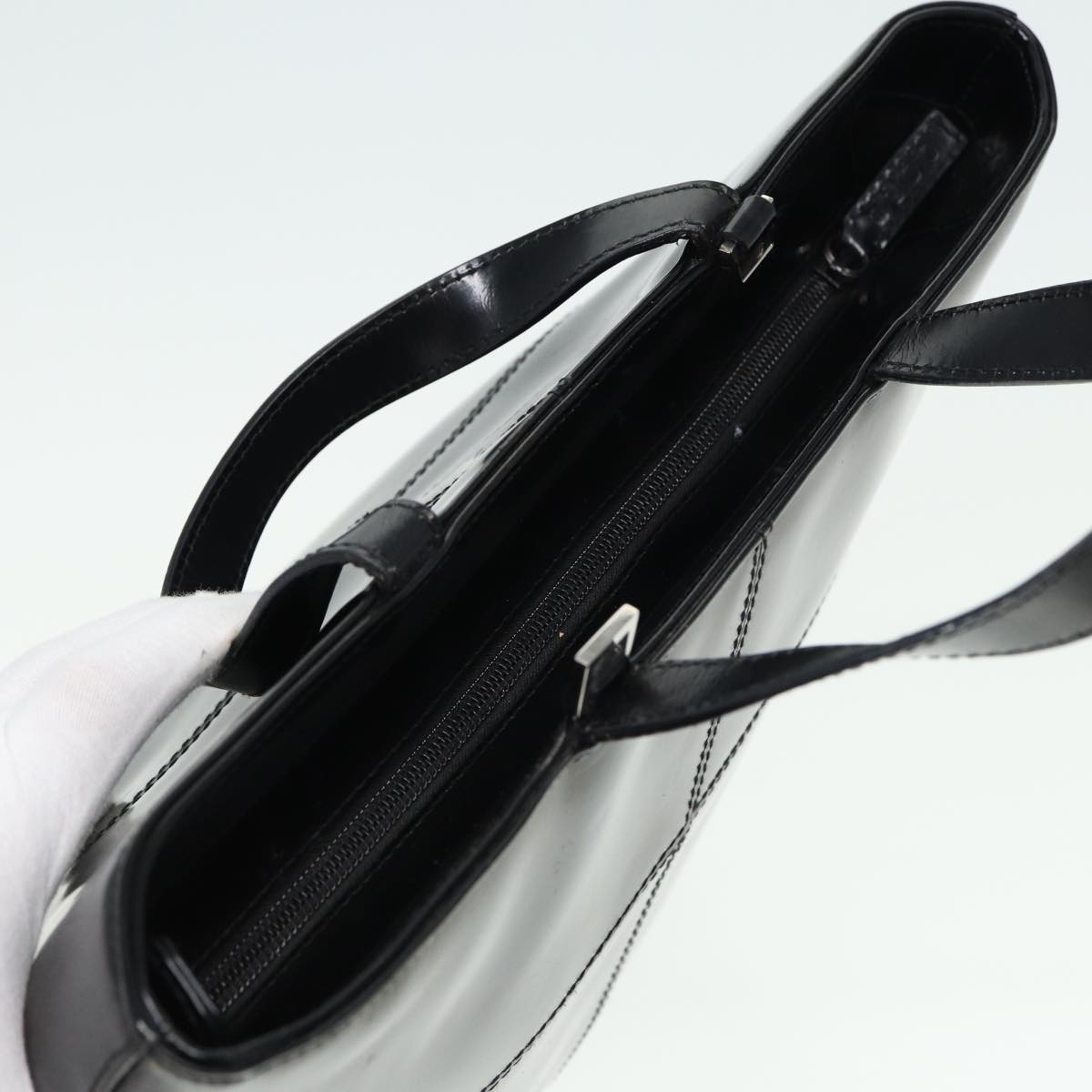 GUCCI Hand Bag Patent leather Black 002 2113 0475 bs15337