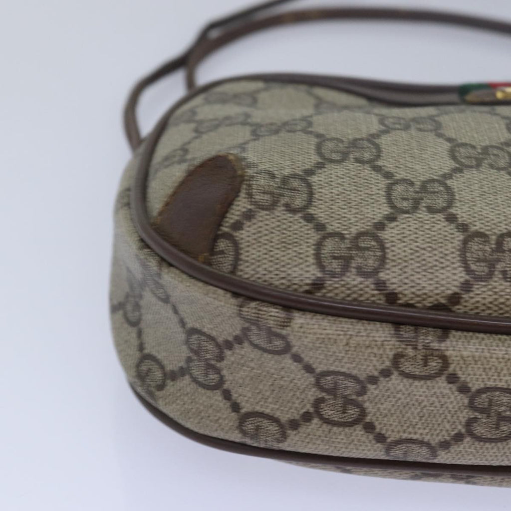 GUCCI GG Supreme Shoulder Bag PVC Leather Beige 89 02 066 bs15441