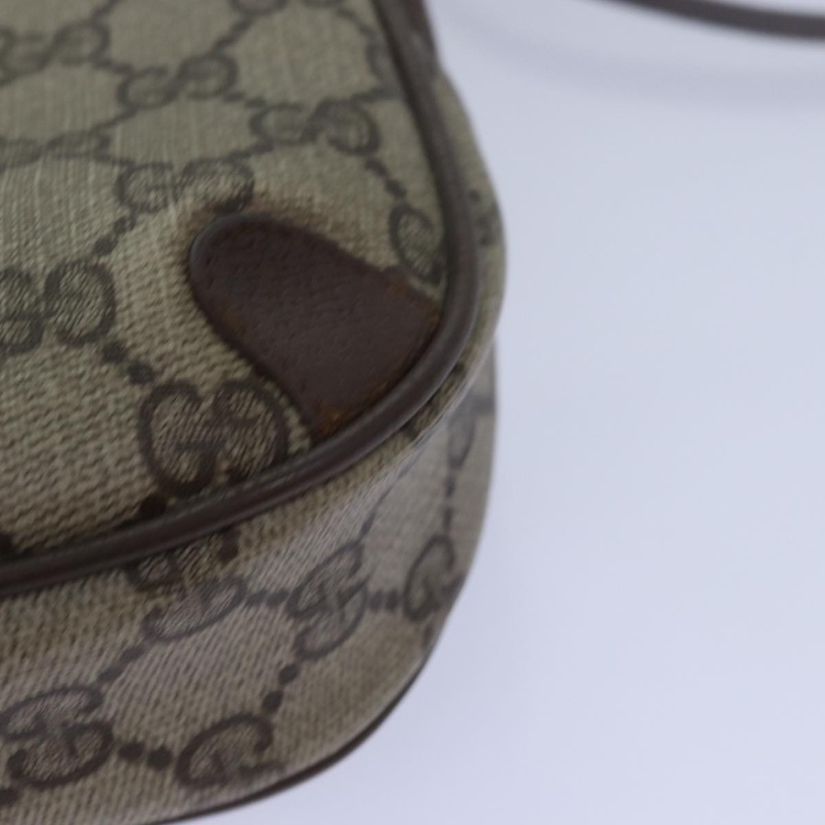 GUCCI GG Supreme Shoulder Bag PVC Leather Beige 89 02 066 bs15441
