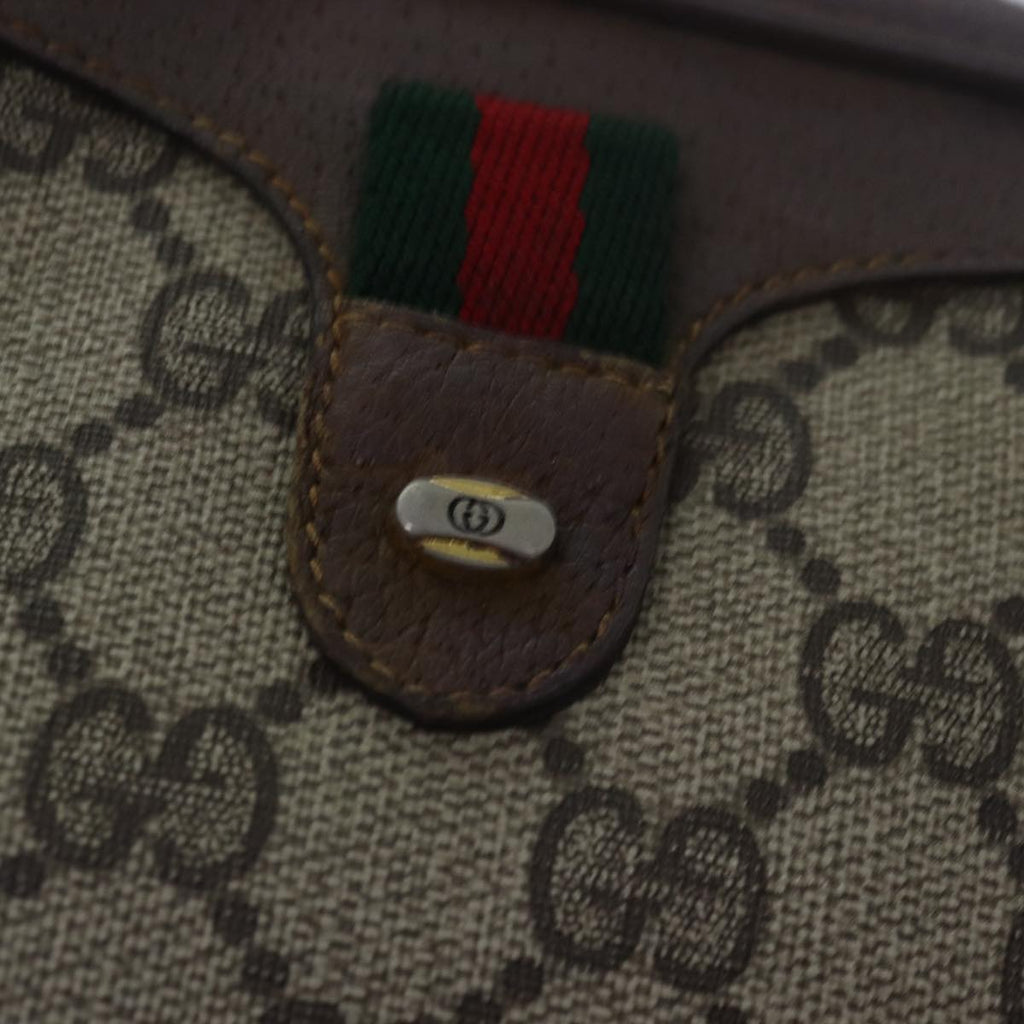 GUCCI GG Supreme Shoulder Bag PVC Leather Beige 89 02 066 bs15441