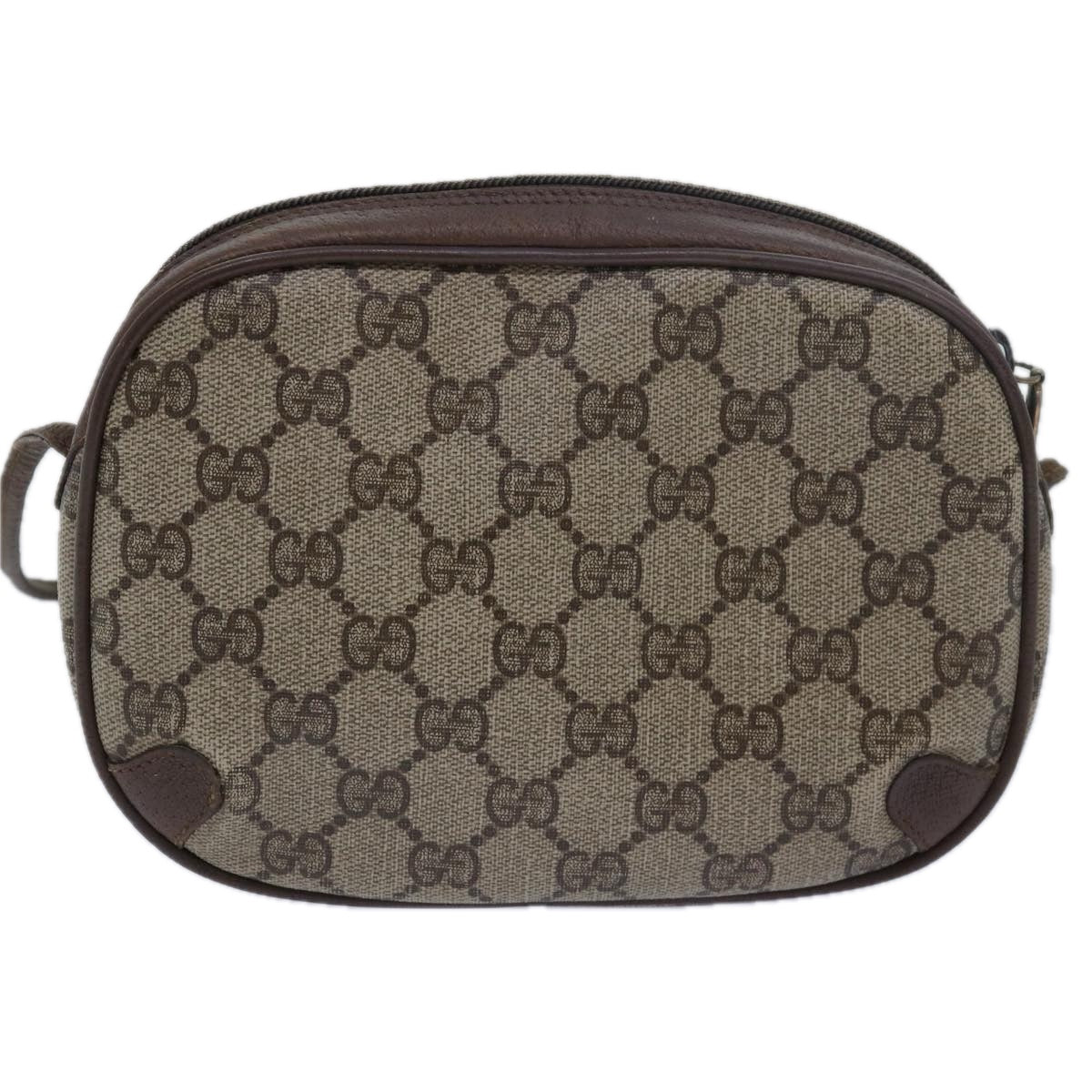 GUCCI GG Supreme Shoulder Bag PVC Leather Beige 89 02 066 bs15441