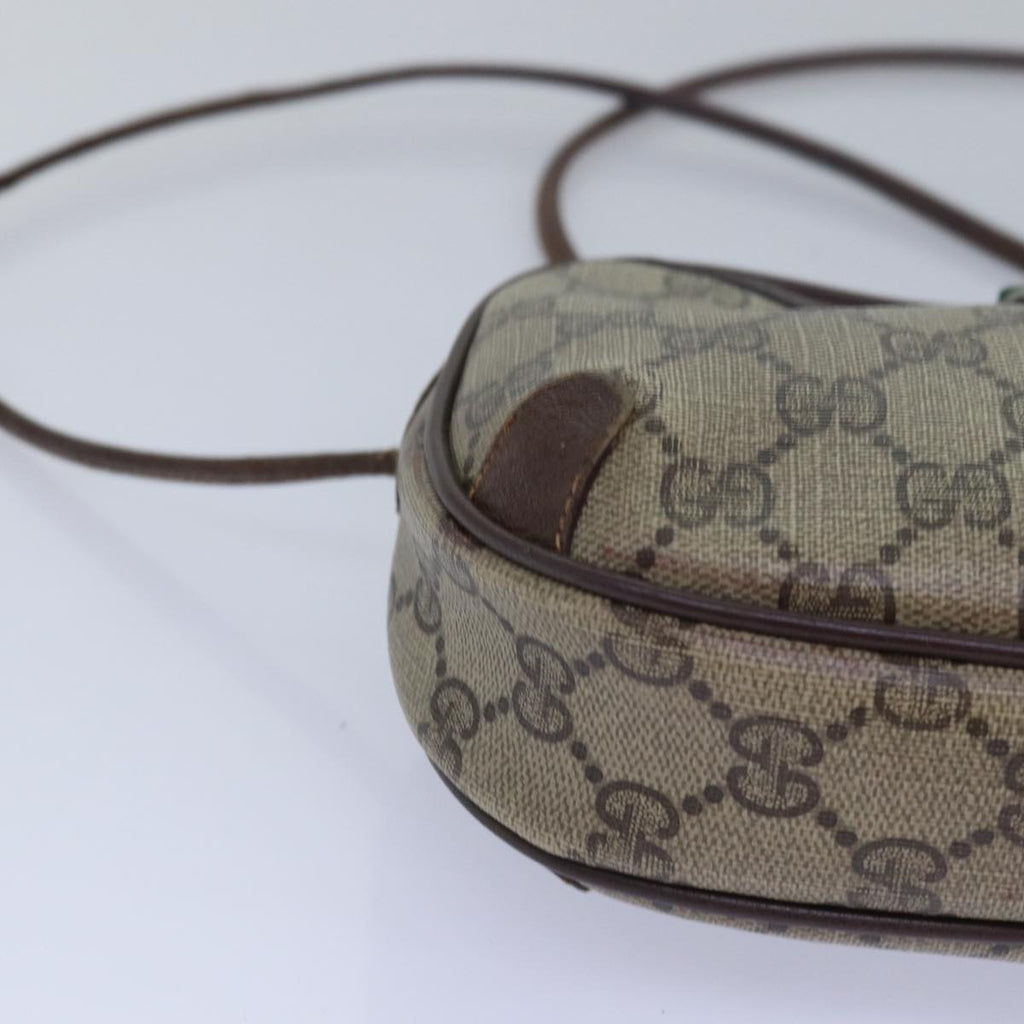GUCCI GG Supreme Shoulder Bag PVC Leather Beige 156 02 066 bs15442