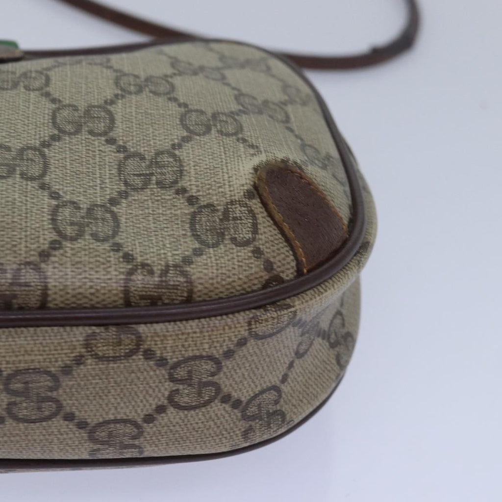 GUCCI GG Supreme Shoulder Bag PVC Leather Beige 156 02 066 bs15442
