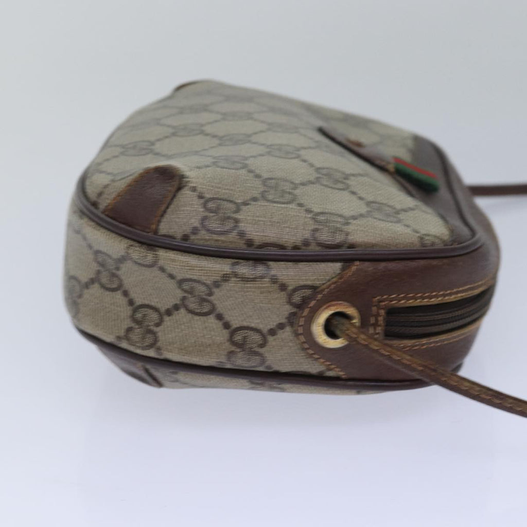 GUCCI GG Supreme Shoulder Bag PVC Leather Beige 156 02 066 bs15442