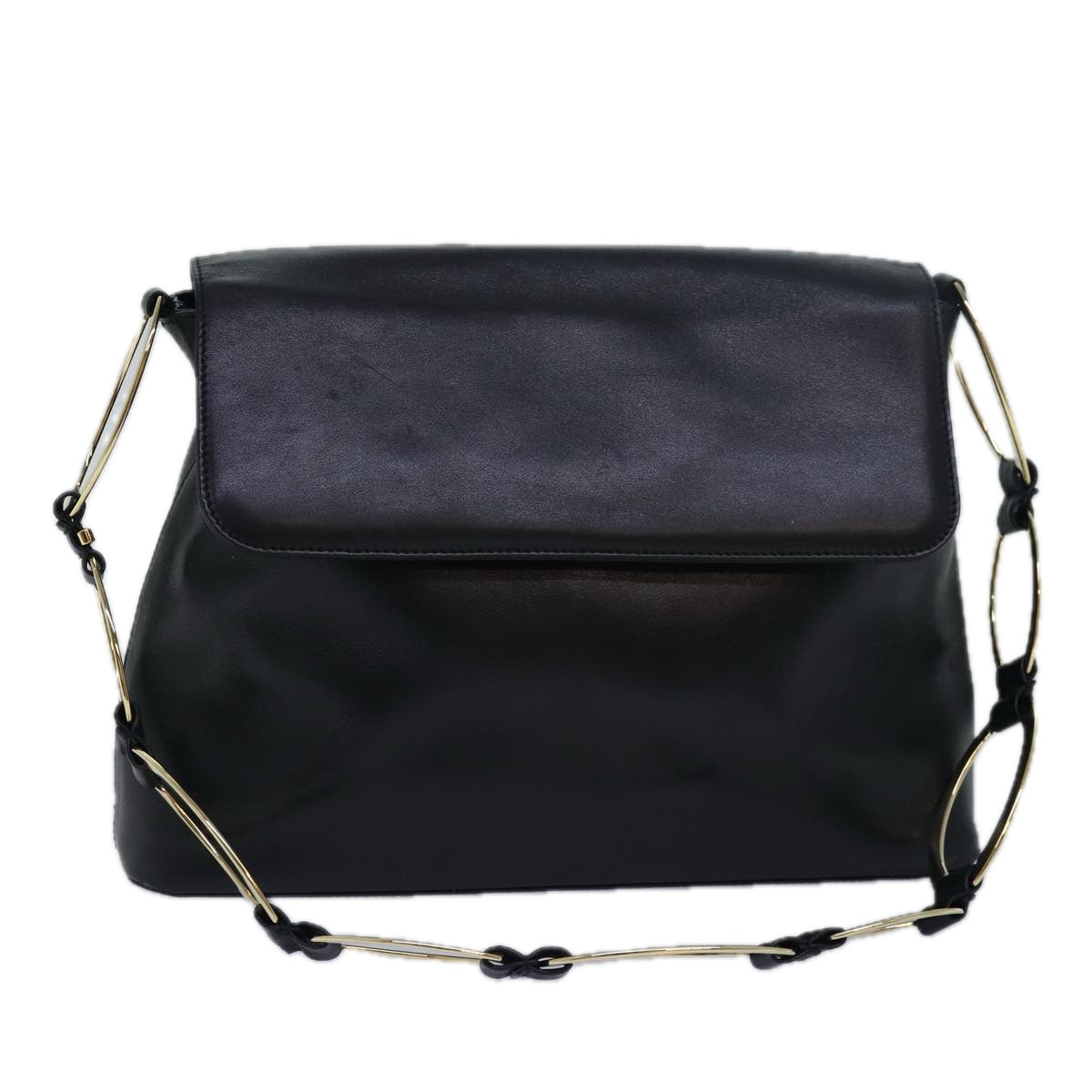 GUCCI Shoulder Bag Leather Black 001 3444 1804 bs15454