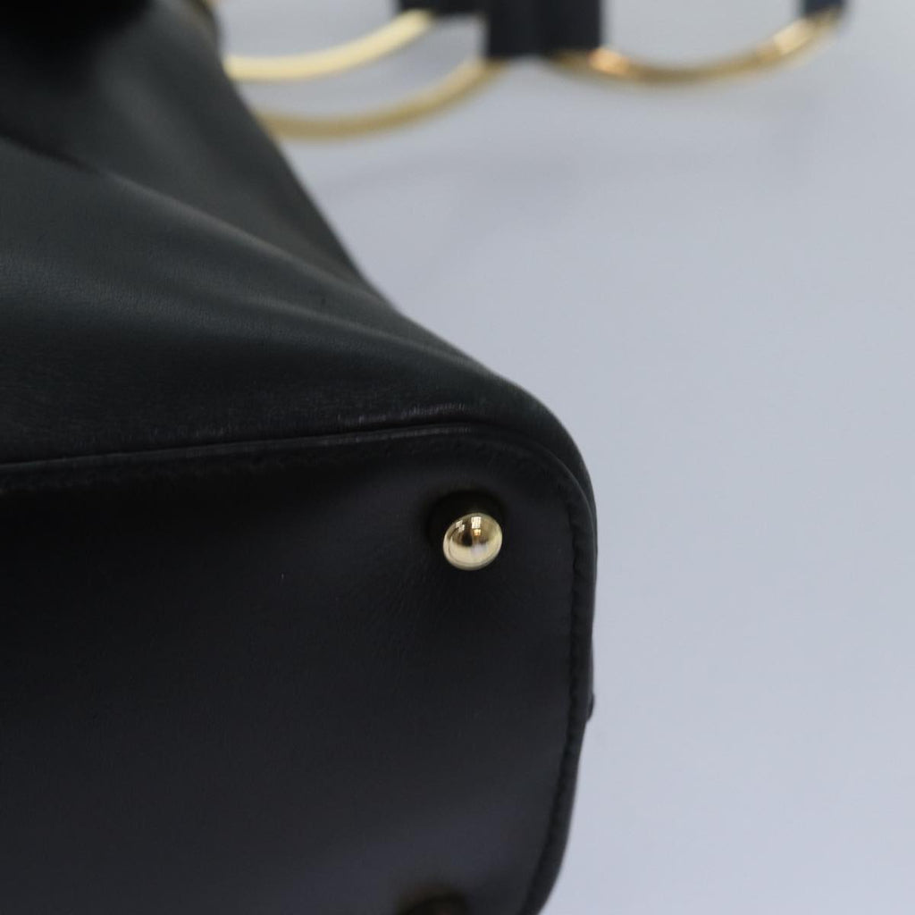 GUCCI Shoulder Bag Leather Black 001 3444 1804 bs15454