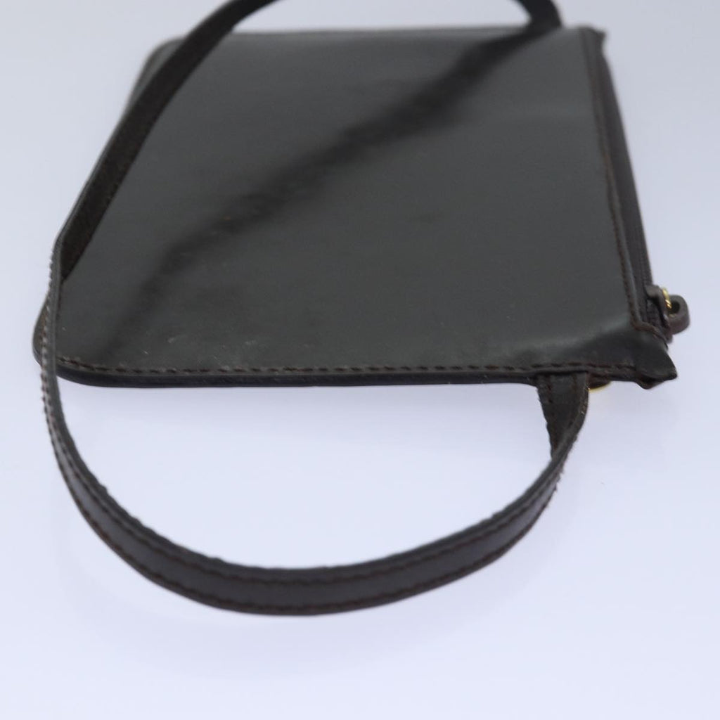 GUCCI GG Canvas Shoulder Bag Leather 2Set Brown Black bs15480