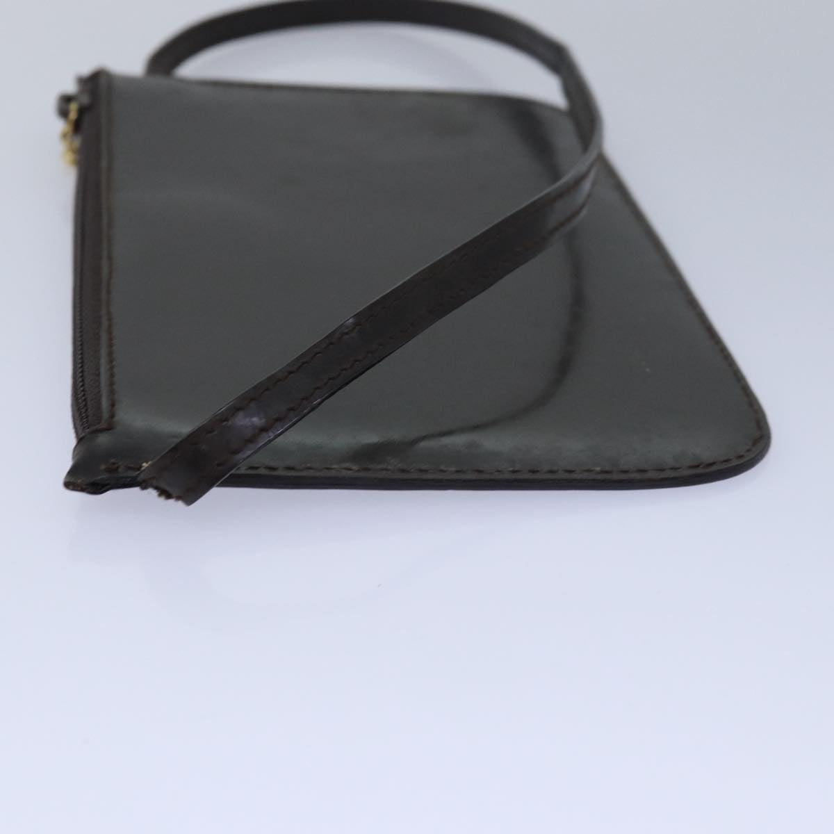 GUCCI GG Canvas Shoulder Bag Leather 2Set Brown Black bs15480