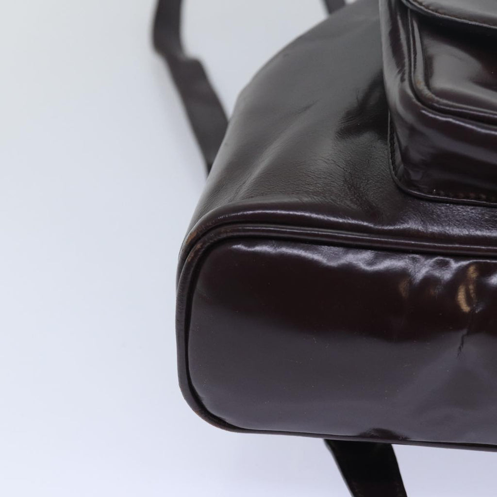 GUCCI Bamboo Shoulder Bag Leather Brown bs15496
