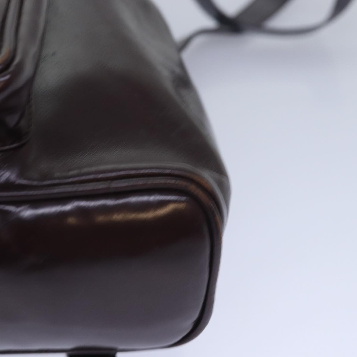 GUCCI Bamboo Shoulder Bag Leather Brown bs15496