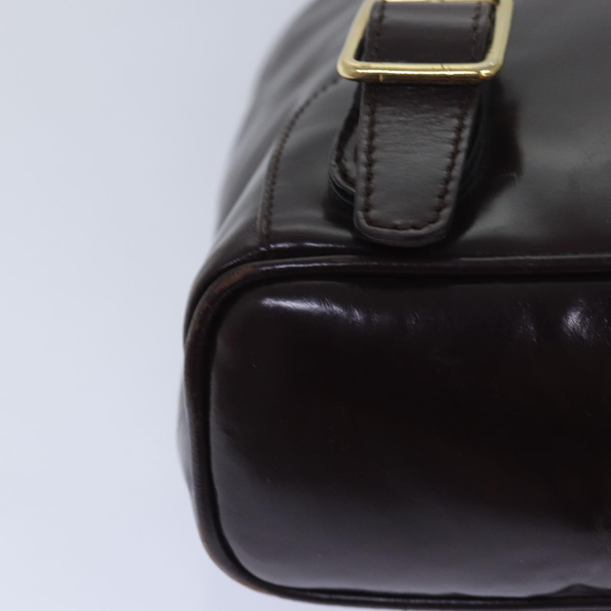 GUCCI Bamboo Shoulder Bag Leather Brown bs15496