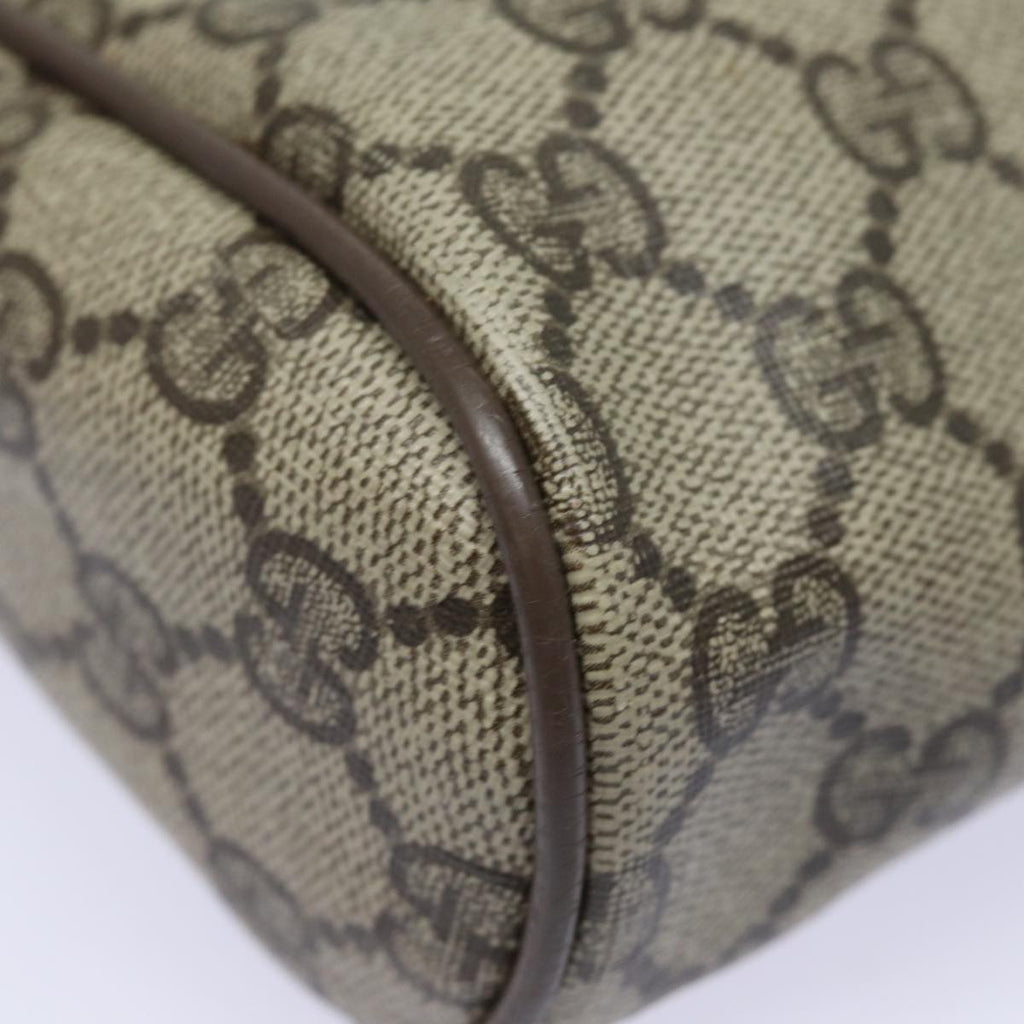 GUCCI GG Supreme Web Sherry Line Clutch Bag PVC Beige 89 01 012 bs15510