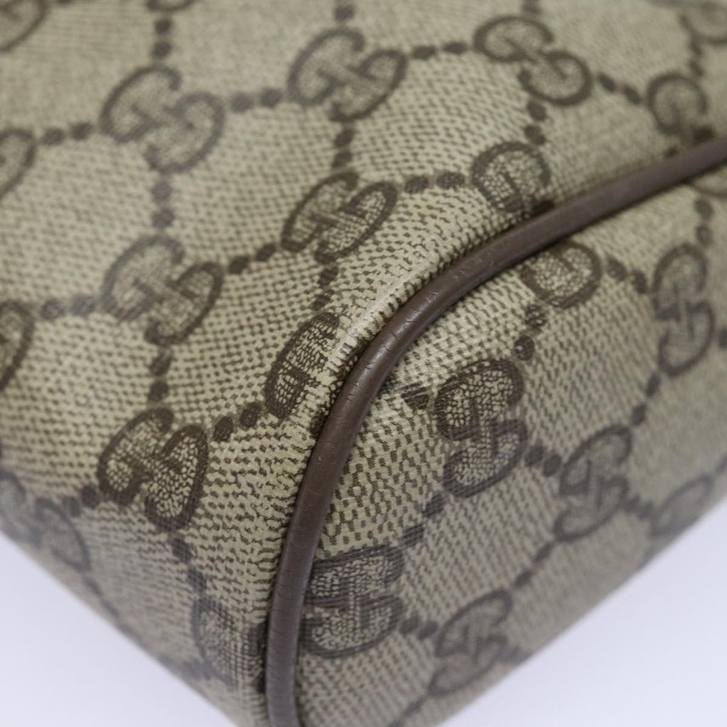 GUCCI GG Supreme Web Sherry Line Clutch Bag PVC Beige 89 01 012 bs15510