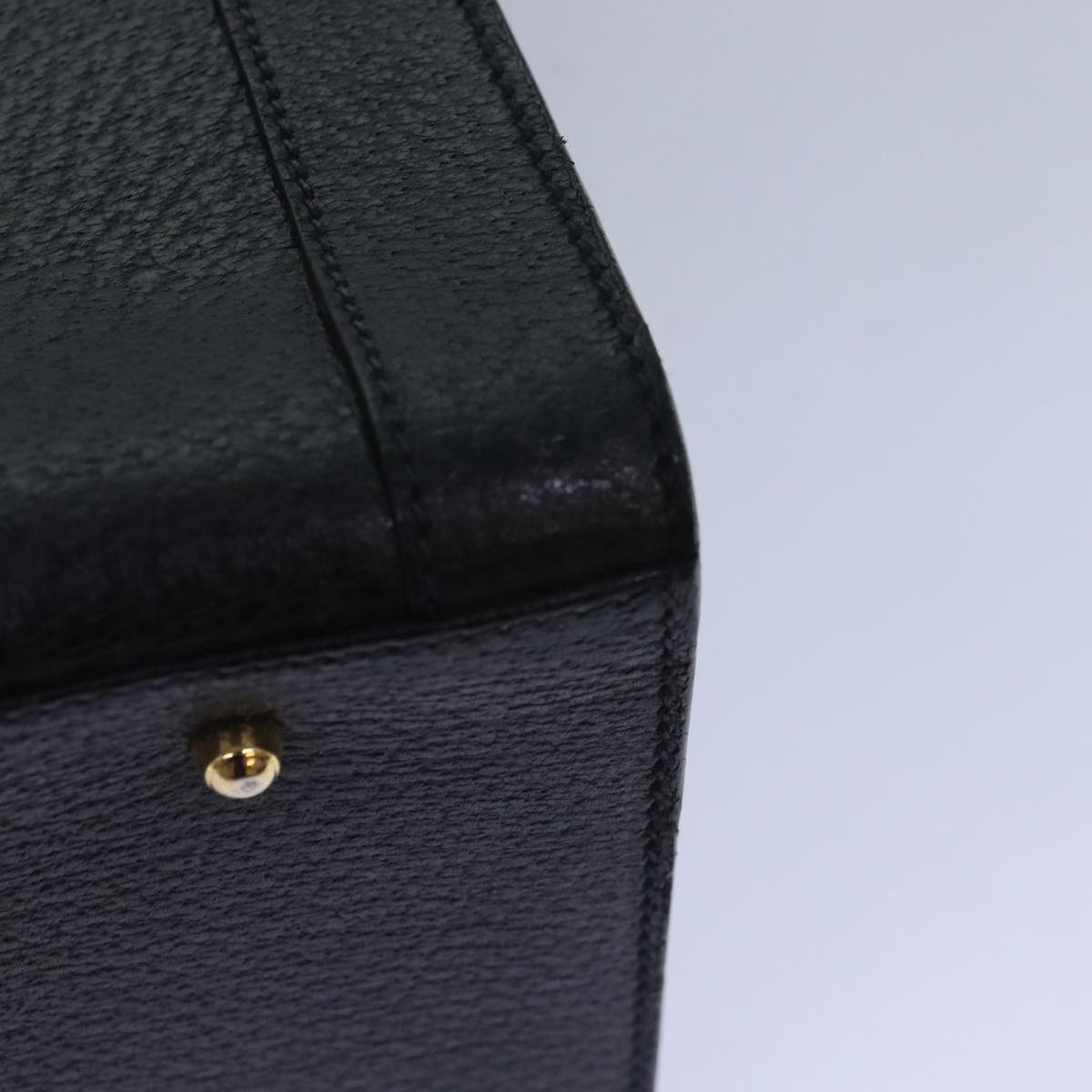 GUCCI Bamboo Hand Bag Leather Black 002 1186 0250 bs15616