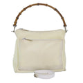 GUCCI Bamboo Shoulder Bag Nylon 2way White bs15618