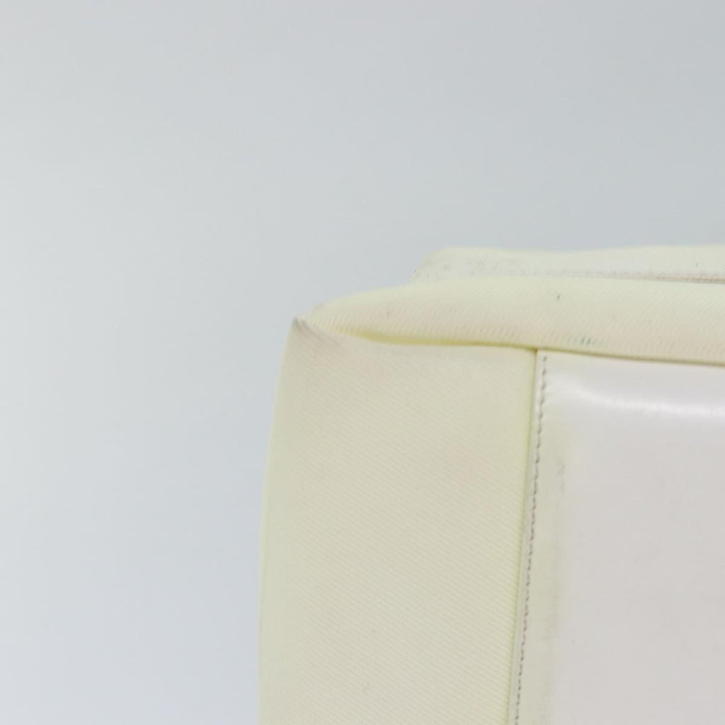 GUCCI Bamboo Shoulder Bag Nylon 2way White bs15618