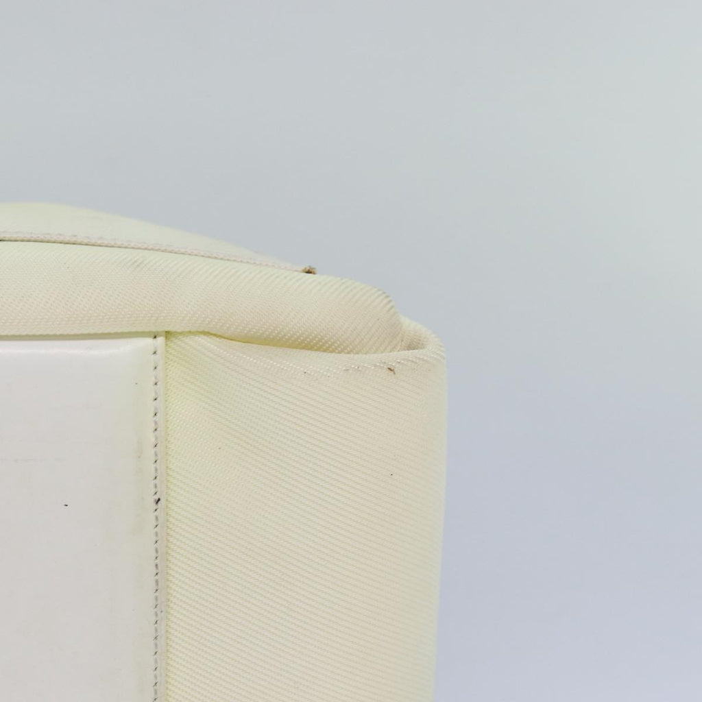 GUCCI Bamboo Shoulder Bag Nylon 2way White bs15618