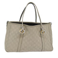GUCCI GG Canvas GG Twins Guccissima Tote Bag White bs15619
