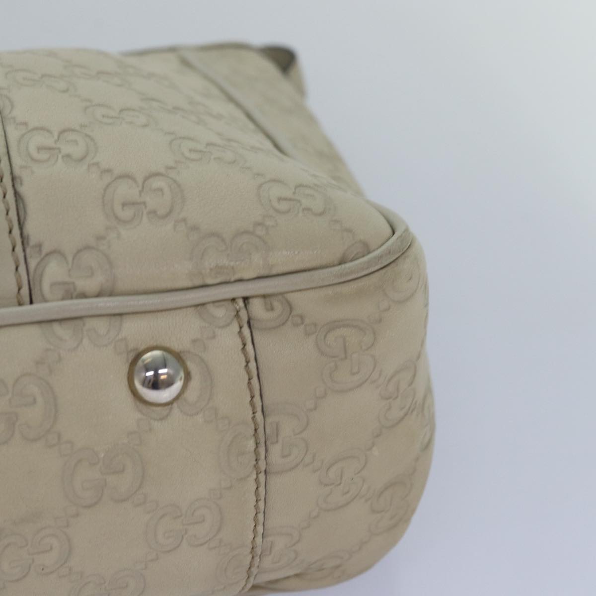 GUCCI GG Canvas GG Twins Guccissima Tote Bag White bs15619
