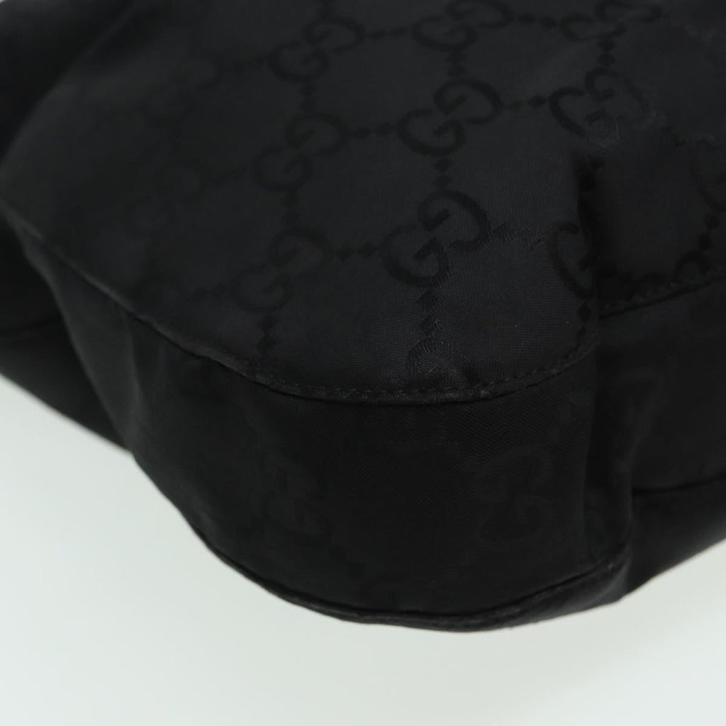 GUCCI GG Canvas Shoulder Bag Black 001 3166 1705 bs15620