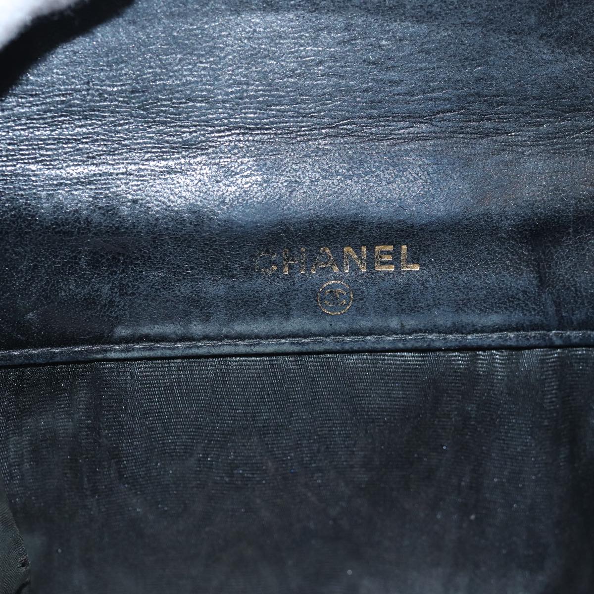 CHANEL COCO Mark Wallet Caviar Skin Black CC bs15652