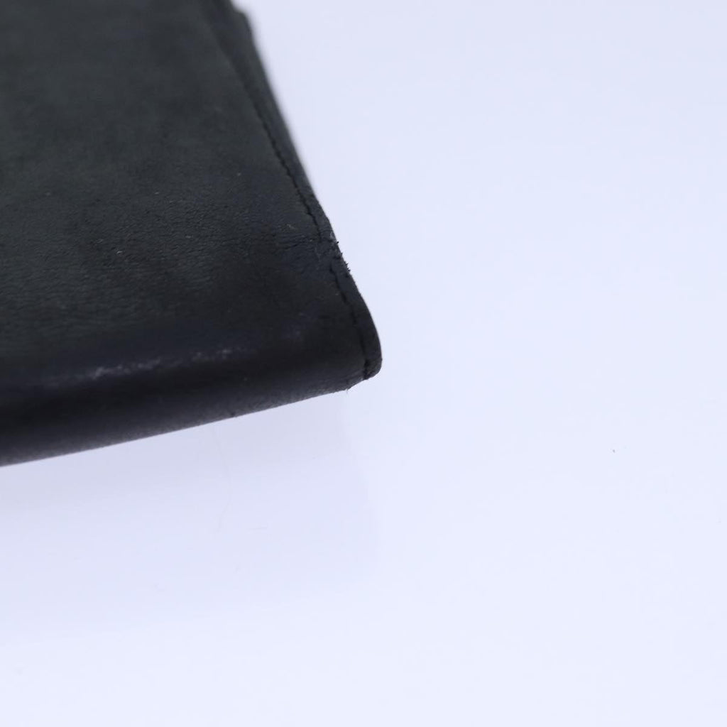CHANEL Wallet Leather Black CC bs15653