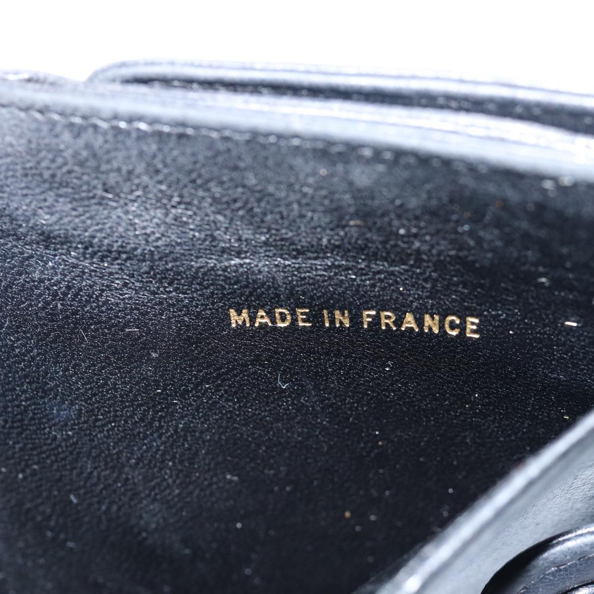 CHANEL Wallet Leather Black CC bs15653