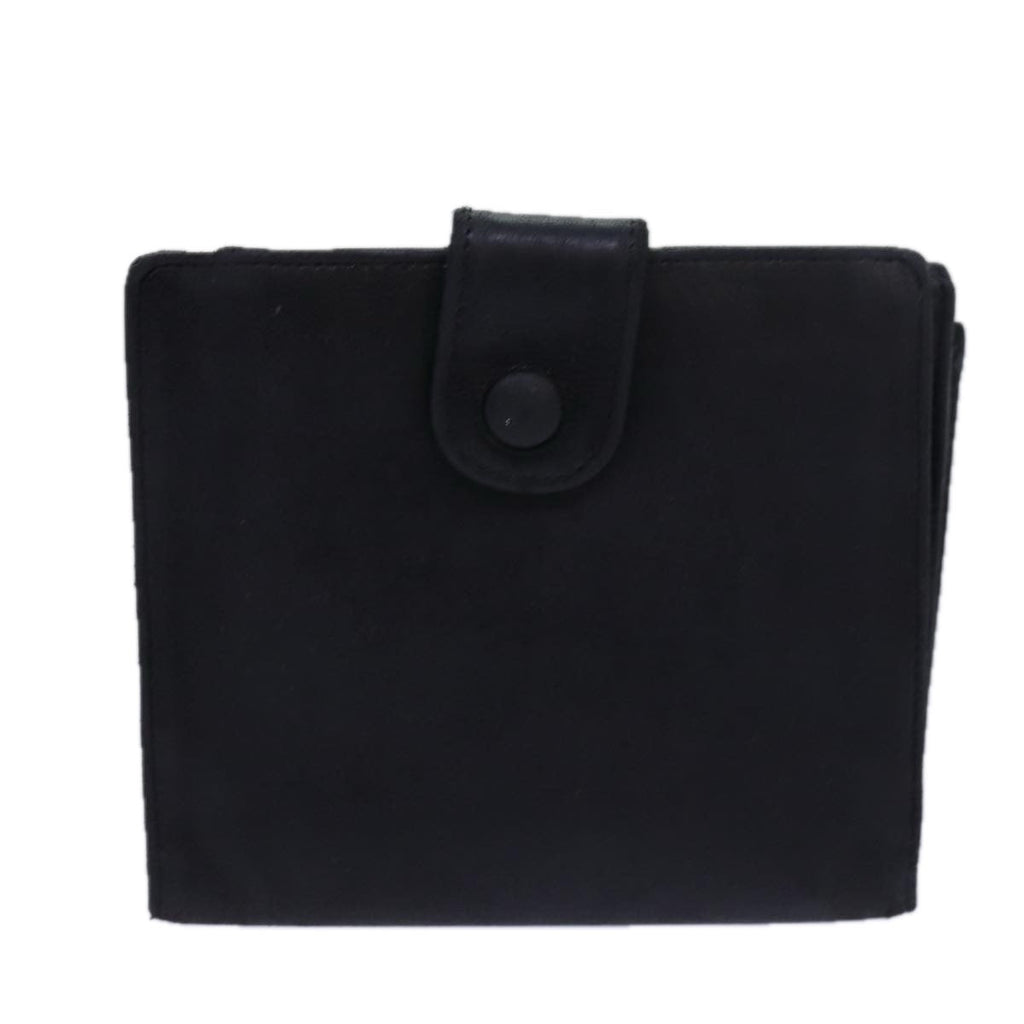 CHANEL Wallet Leather Black CC bs15653