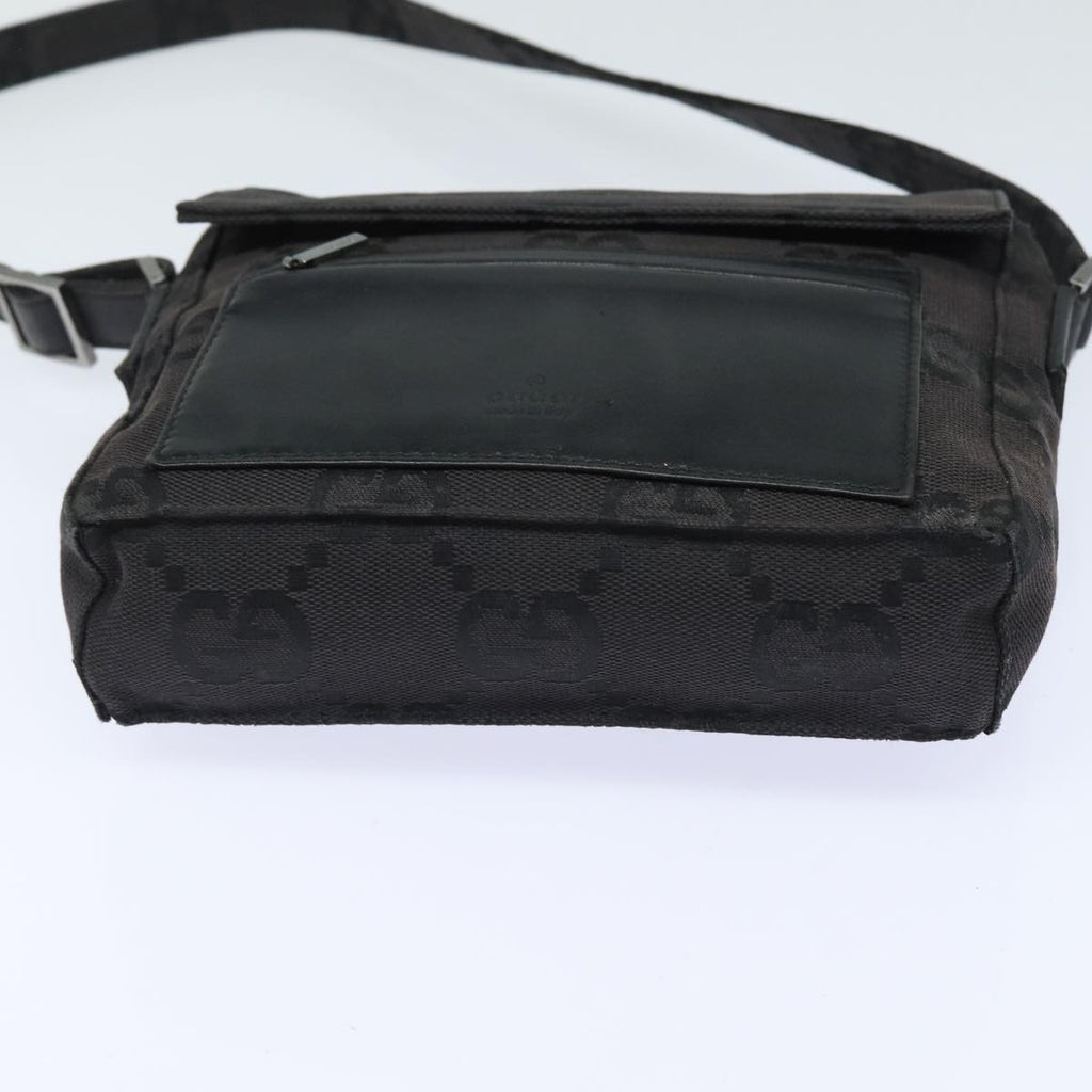 GUCCI GG Canvas Shoulder Bag Black bs15660