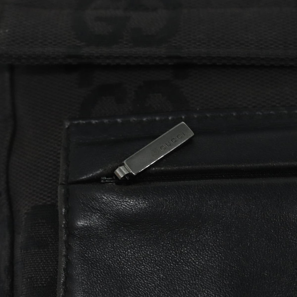 GUCCI GG Canvas Shoulder Bag Black bs15660