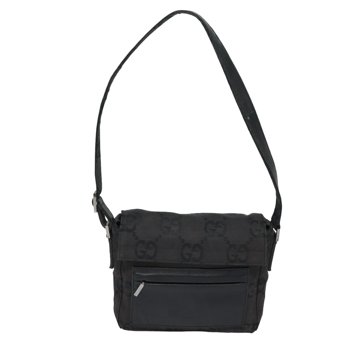 GUCCI GG Canvas Shoulder Bag Black bs15660