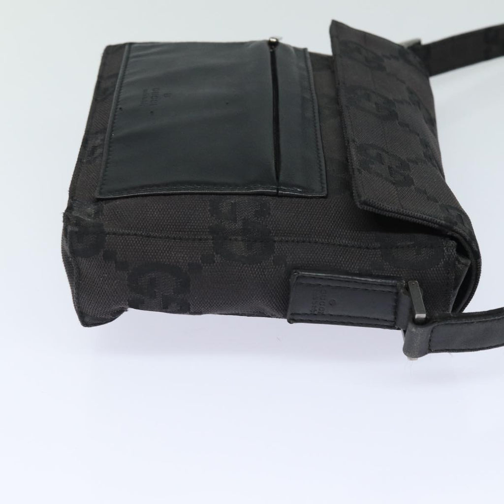GUCCI GG Canvas Shoulder Bag Black bs15660