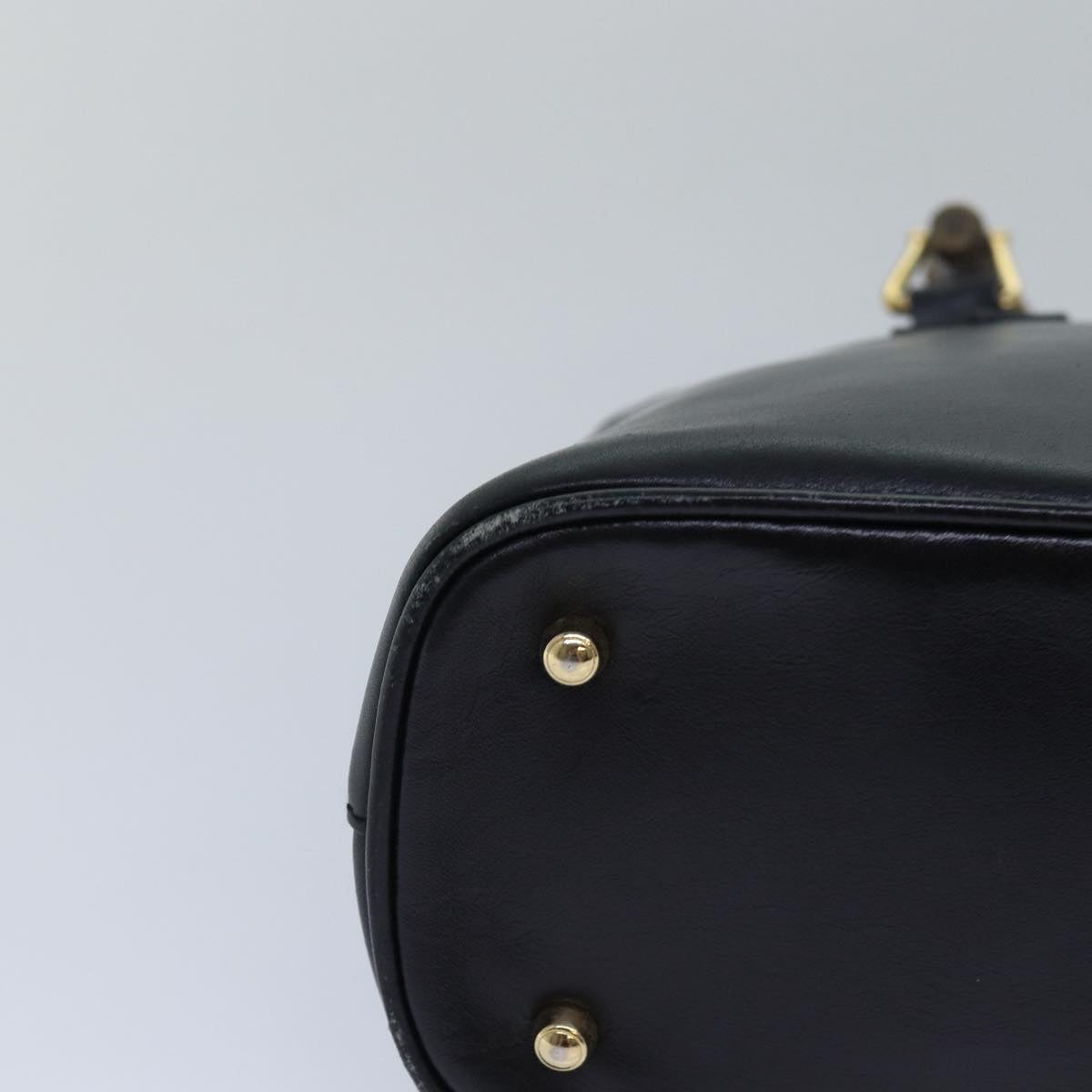 GUCCI Bamboo Hand Bag Leather Black 000 122 0290 bs15679